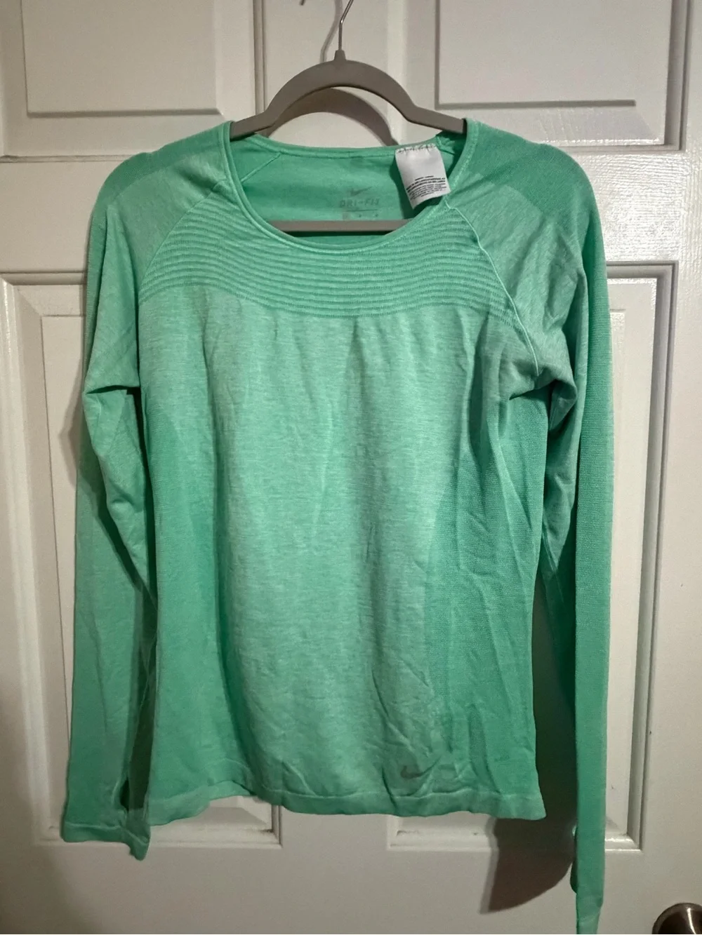 Nike Long-Sleeve Top in Mint Green